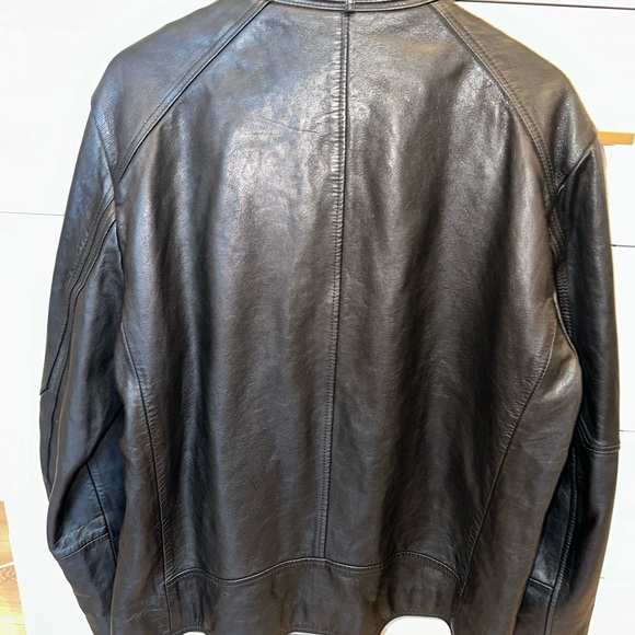 All saints men’s Cora leather jacket xl - Picture 2 of 8